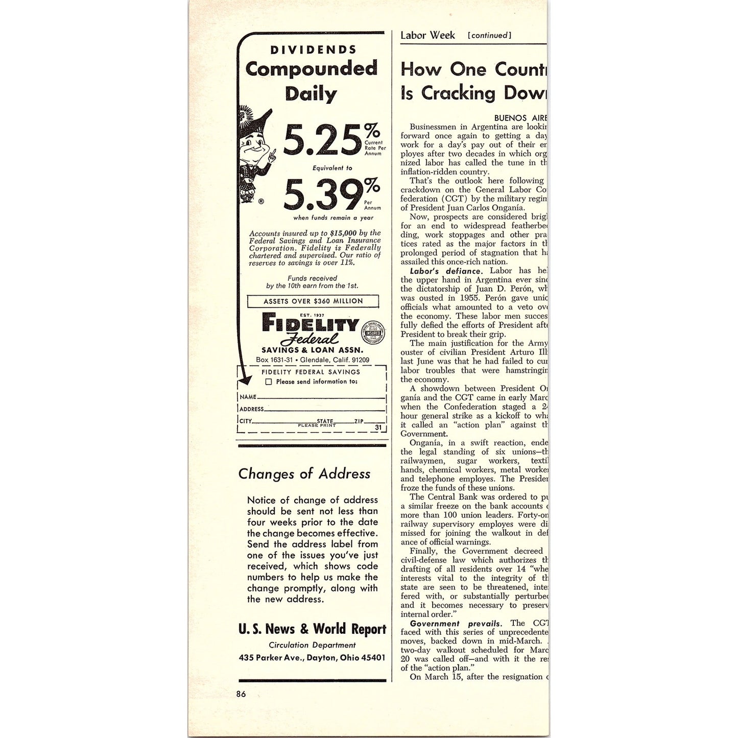 Carrying Moose Head - Atlas Van Lines Evansville Indiana 1967 Ad AG1-16