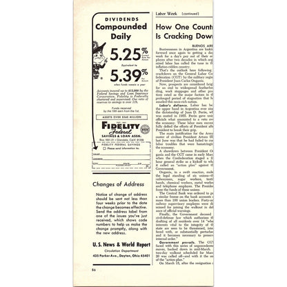 Carrying Moose Head - Atlas Van Lines Evansville Indiana 1967 Ad AG1-16