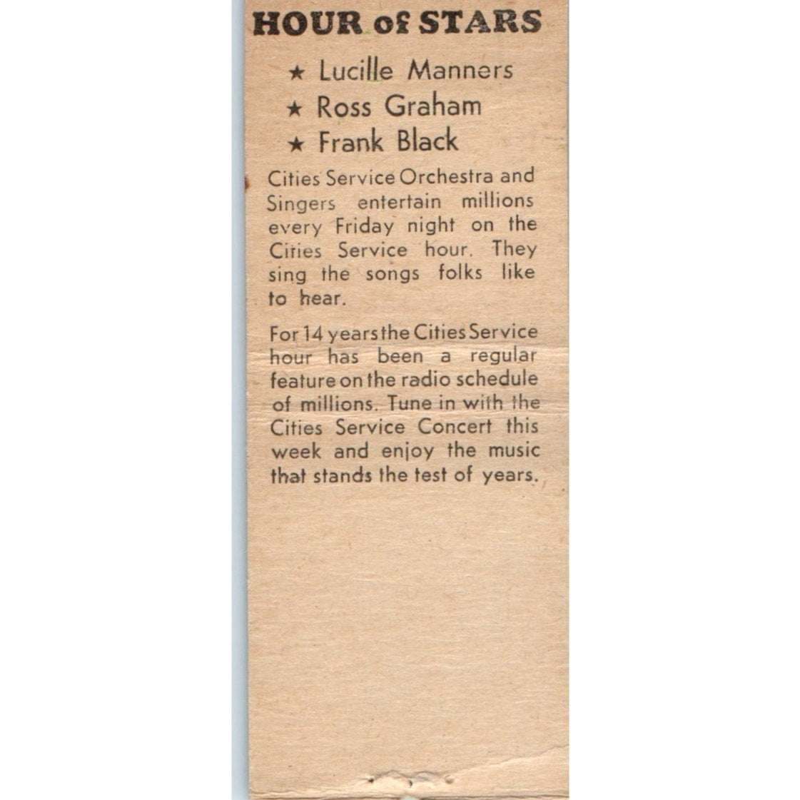 Club Gables Tavern & Dining Emil Niemi Withee WI Vintage Matchbook Cover SD2-Y14