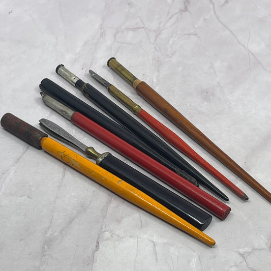 Lot of 7 Vintage Antique Calligraphy Pens Dip Pens TC5
