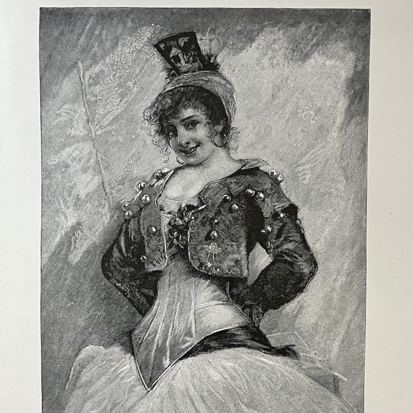 Carmen Victorian Opera Singer Bizet Engraving 1892 Art Print 9x12 V4