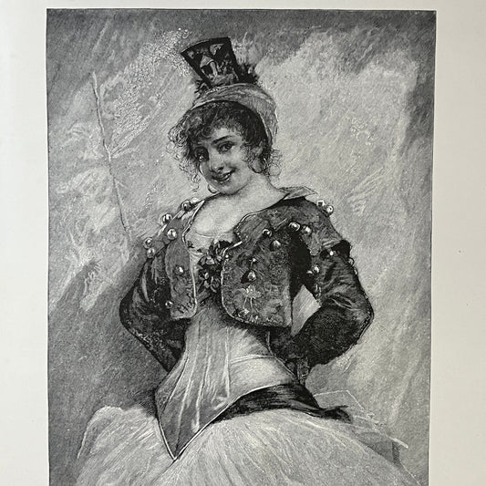 Carmen Victorian Opera Singer Bizet Engraving 1892 Art Print 9x12 V4