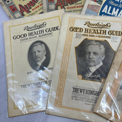 Lot of 7 Antique Almanacs Rawleighs, Dr. Miles L1-6