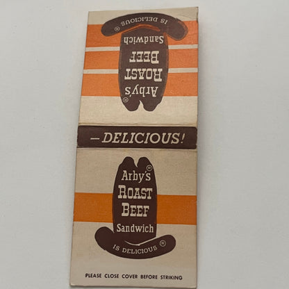 Arby's Roast Beef Sandwich a New Concept in Eating Vtg Matchbook Cover TB8-MB2-2