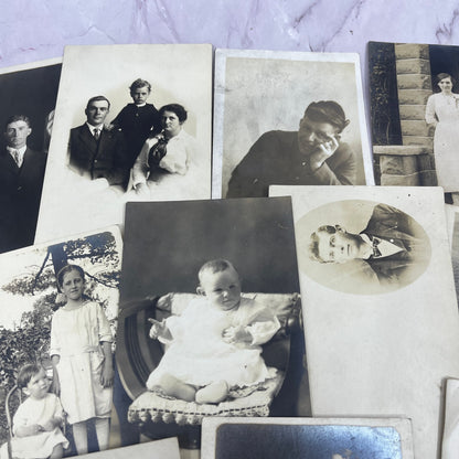 Lot of 14 Antique Real Photo Postcards RPPC Postcard Lot H4-1