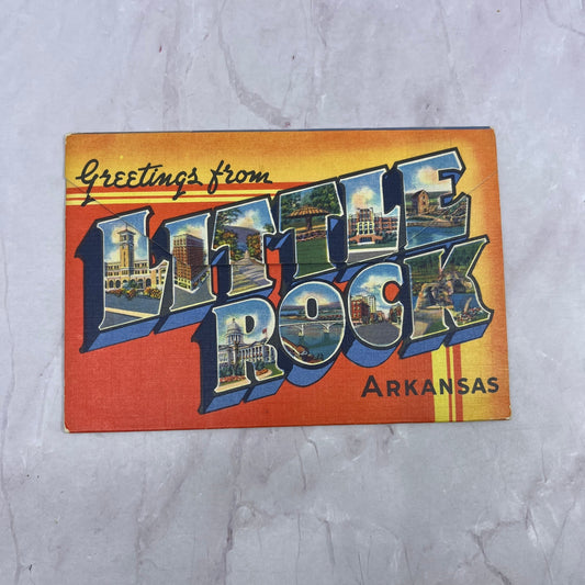 1938 Little Rock Arkansas Souvenir Views Booklet TC5-RD