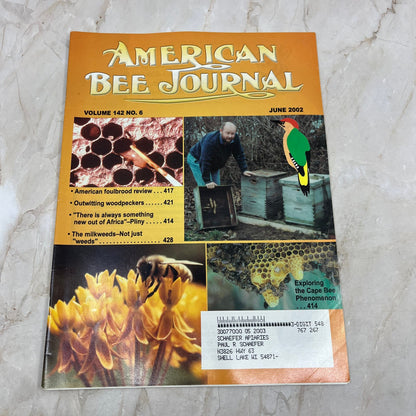 2002 June American Bee Journal Magazine Bees Beekeeping Honey M7