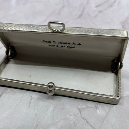 Vintage Eyeglasses Case Monogrammed Ernest D Helmick MD Harrisburg PA SC1