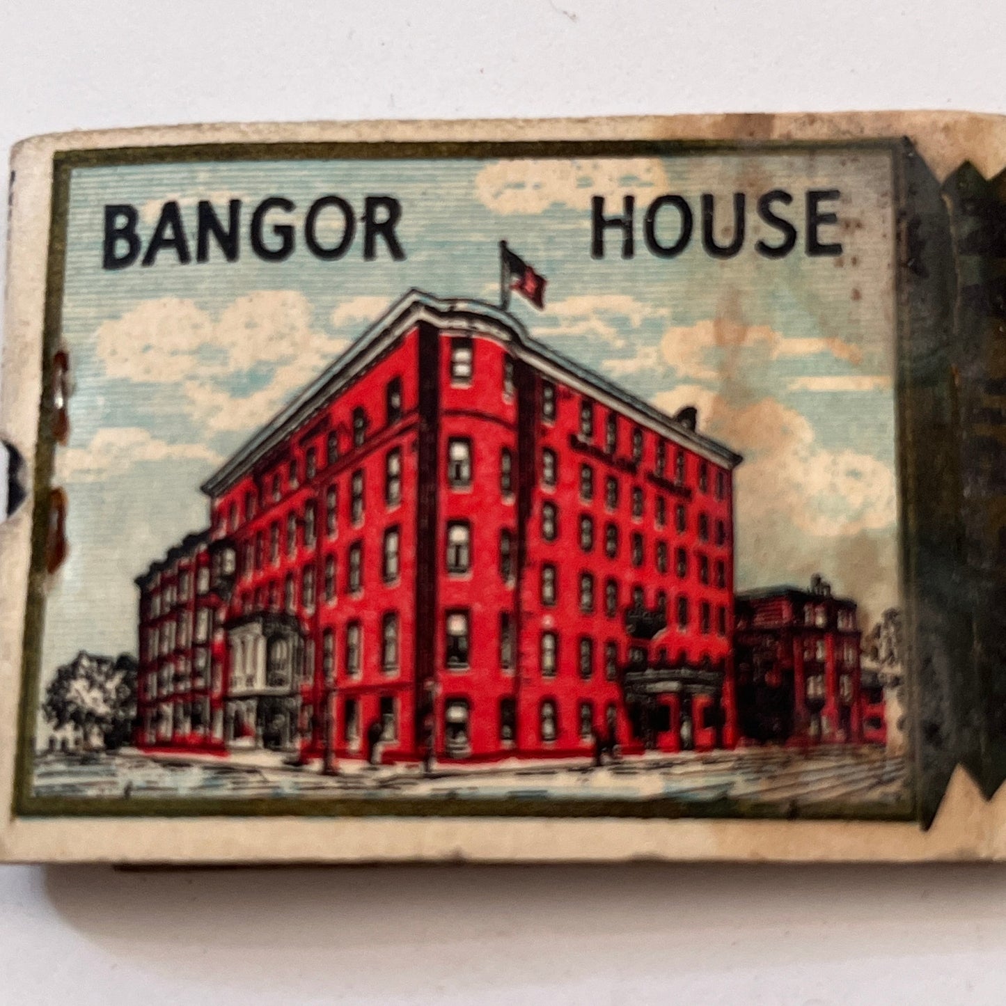 Bangor House Maine Vintage Matchbook Cover TB8-MB3-5