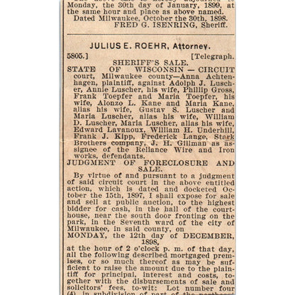 Charles Dickens and His Cat Milwaukee 1898 Newspaper Clip AF7-E12