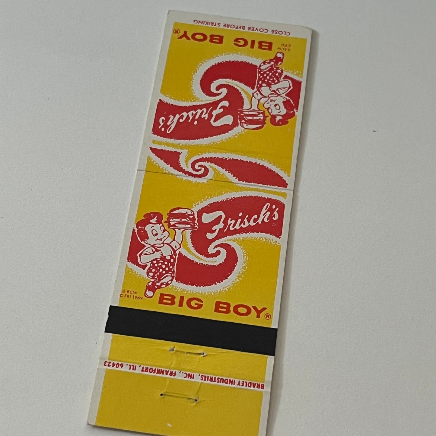 Frisch's Big Boy Restaurant Vintage Matchbook Cover MM5-7