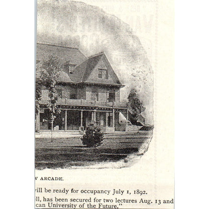 Van Houten's Cocoa Van Houten & Zune Weesp Holland c1890 Victorian Ad AE8-CH7