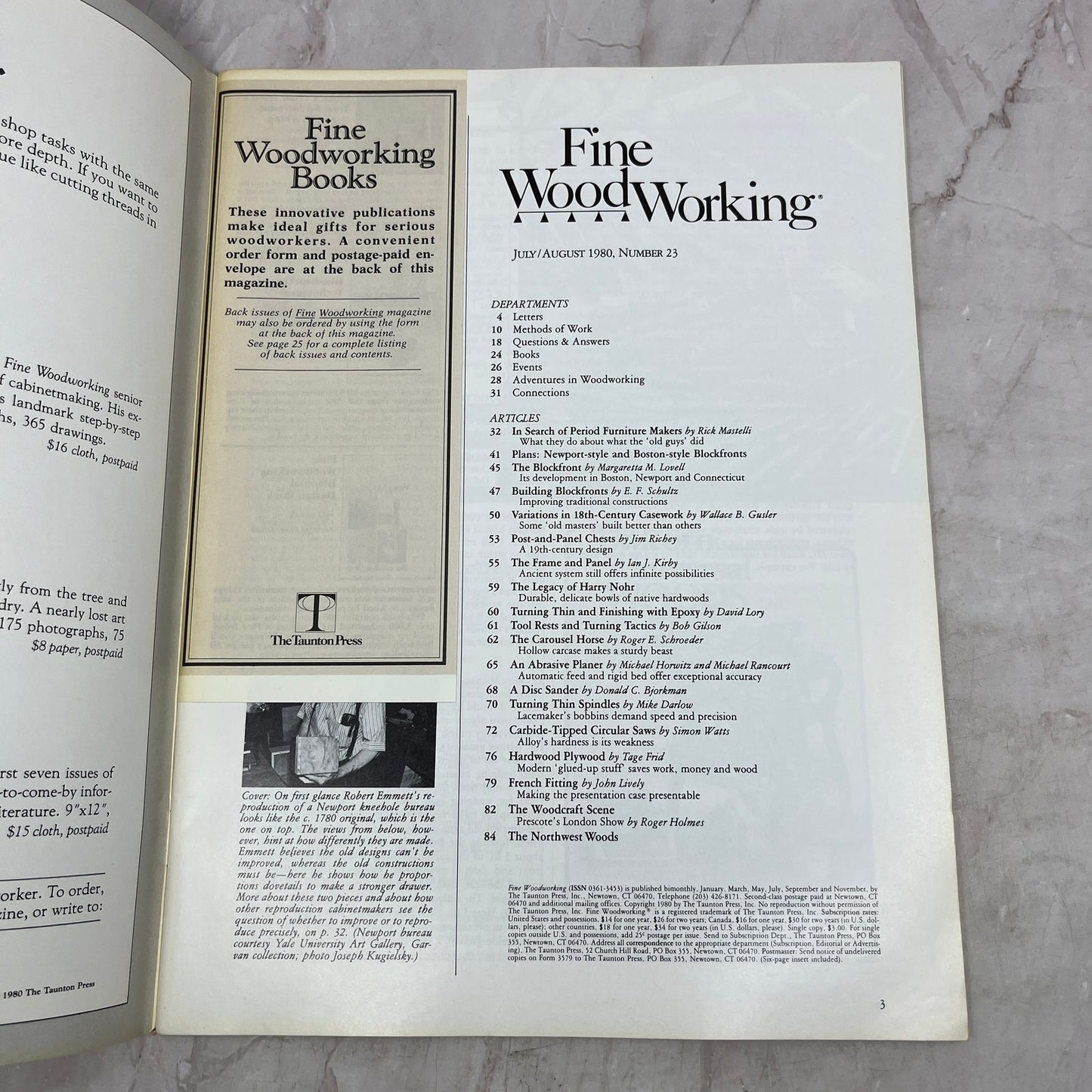 Making Period Furniture - Jul/Aug 1980 No 23 - Fine Woodworking Magazine M33