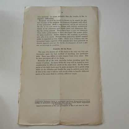 Handling Drouth Injured Corn HD Hughes Rex Beresford 1934 Ames Bulletin TK2-XB4
