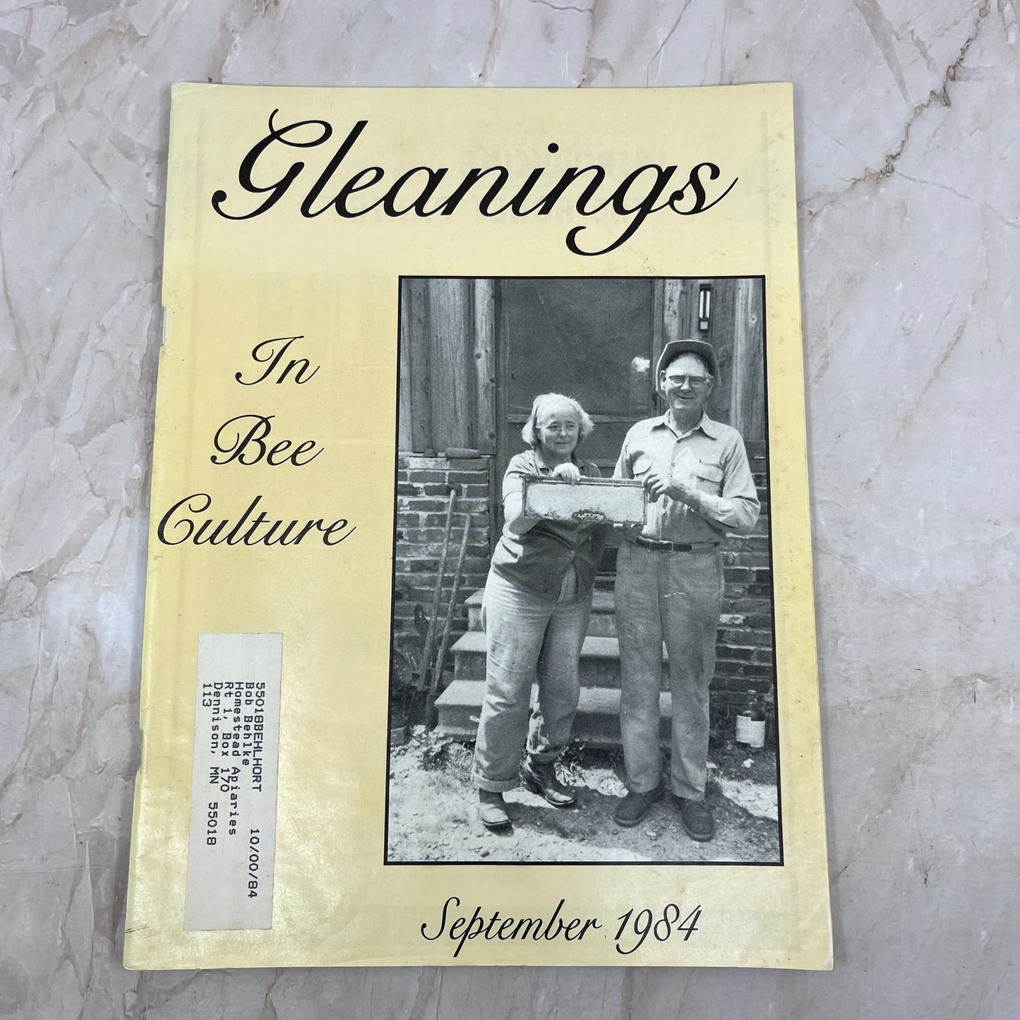 1984 Sept - Gleanings in Bee Culture Magazine - Bees Beekeeping Honey M9