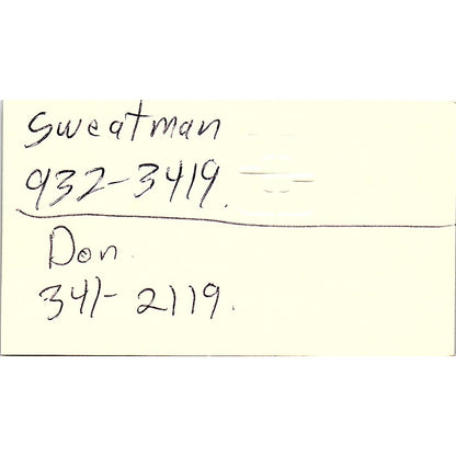 Janet Stout Southwestern Life Ins Co Tulsa OK Vintage Business Card SD9-B9