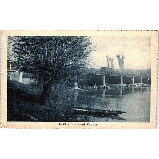 ASTI Ponte Sul Tanaro Vintage Postcard PE16