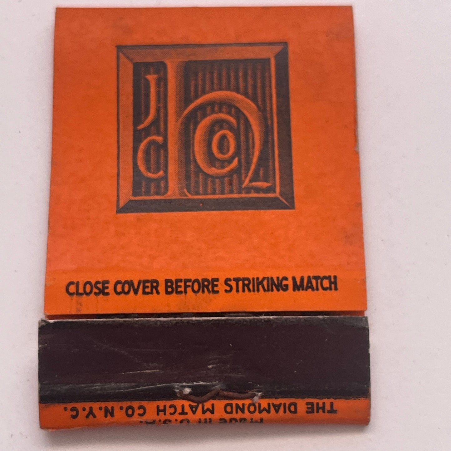 The J.C. Hall Company Bank Products Pawtucket RI Vtg Matchbook Cover TB8-MB2-9