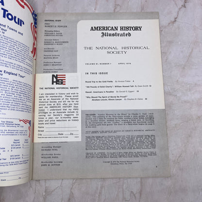 1976 Apr - American History Illustrated Magazine Sunday Morning in the Mines M21