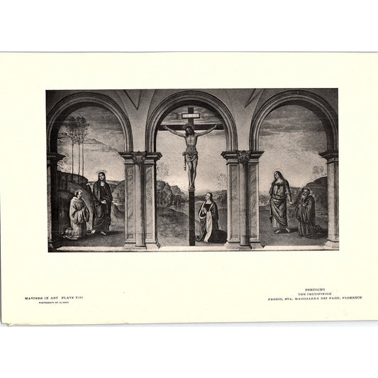 The Crucifixion - Perugino - 1902 Litho Art Print AF4-13