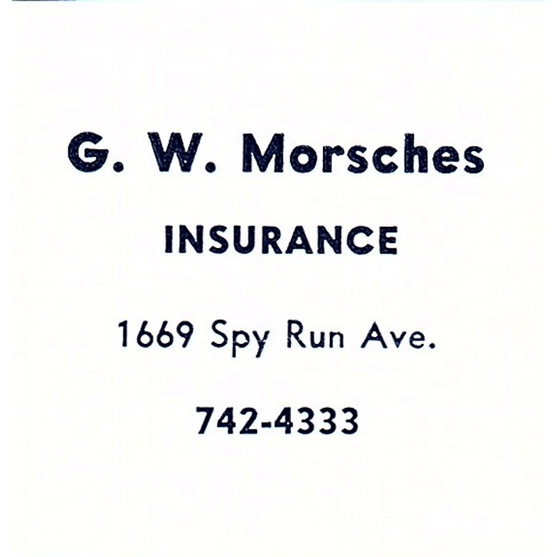 G.W. Morsches Ins 1669 Spy Run Ave. Fort Wayne Indiana 1964 Ad AG1-S13