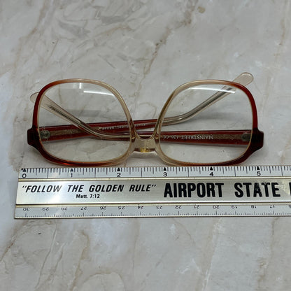 Vintage Oversize Plastic Frame Mainstreet Brown Fade 126 Eyeglasses TD5G1-3