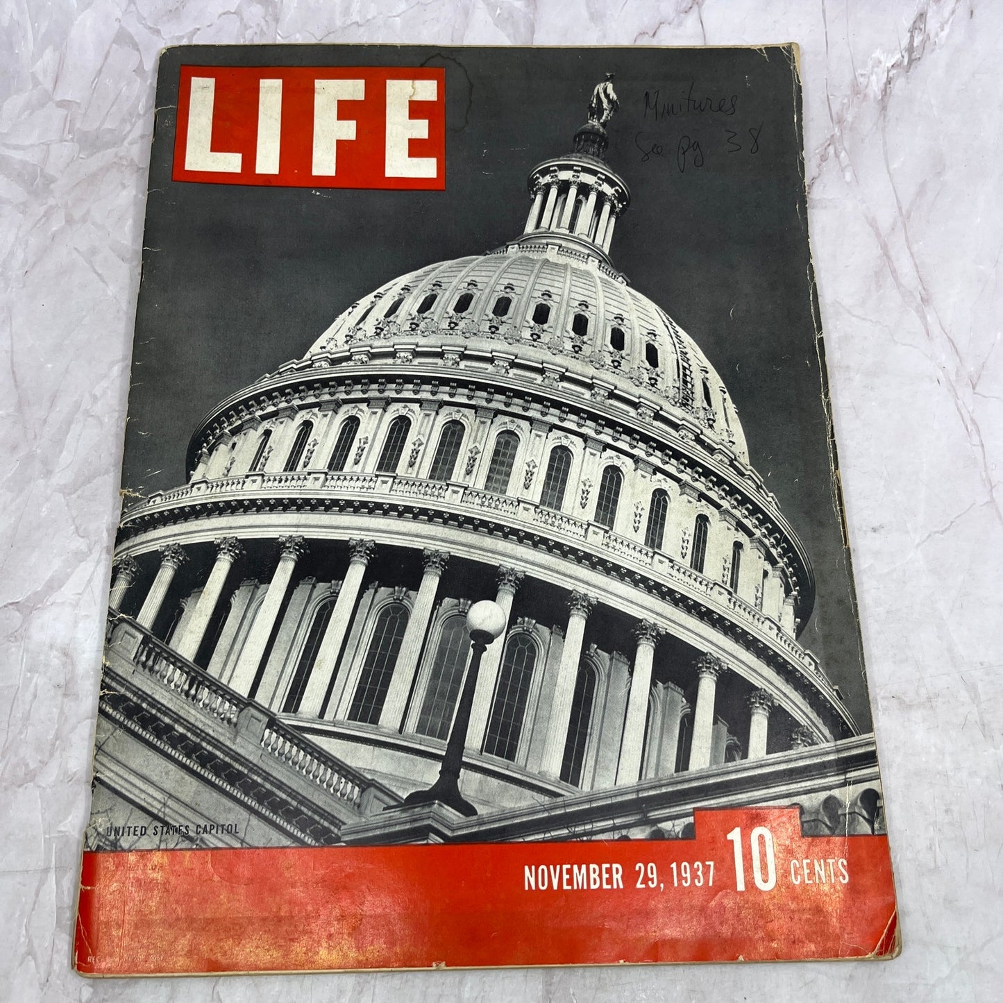 1937 Nov 29 Life Magazine, United States Capitol, Supreme Court Portraits TK3