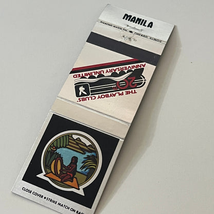 The Playboy Clubs 20th Anniversary Manila Vintage Matchbook TB6-MB2-6