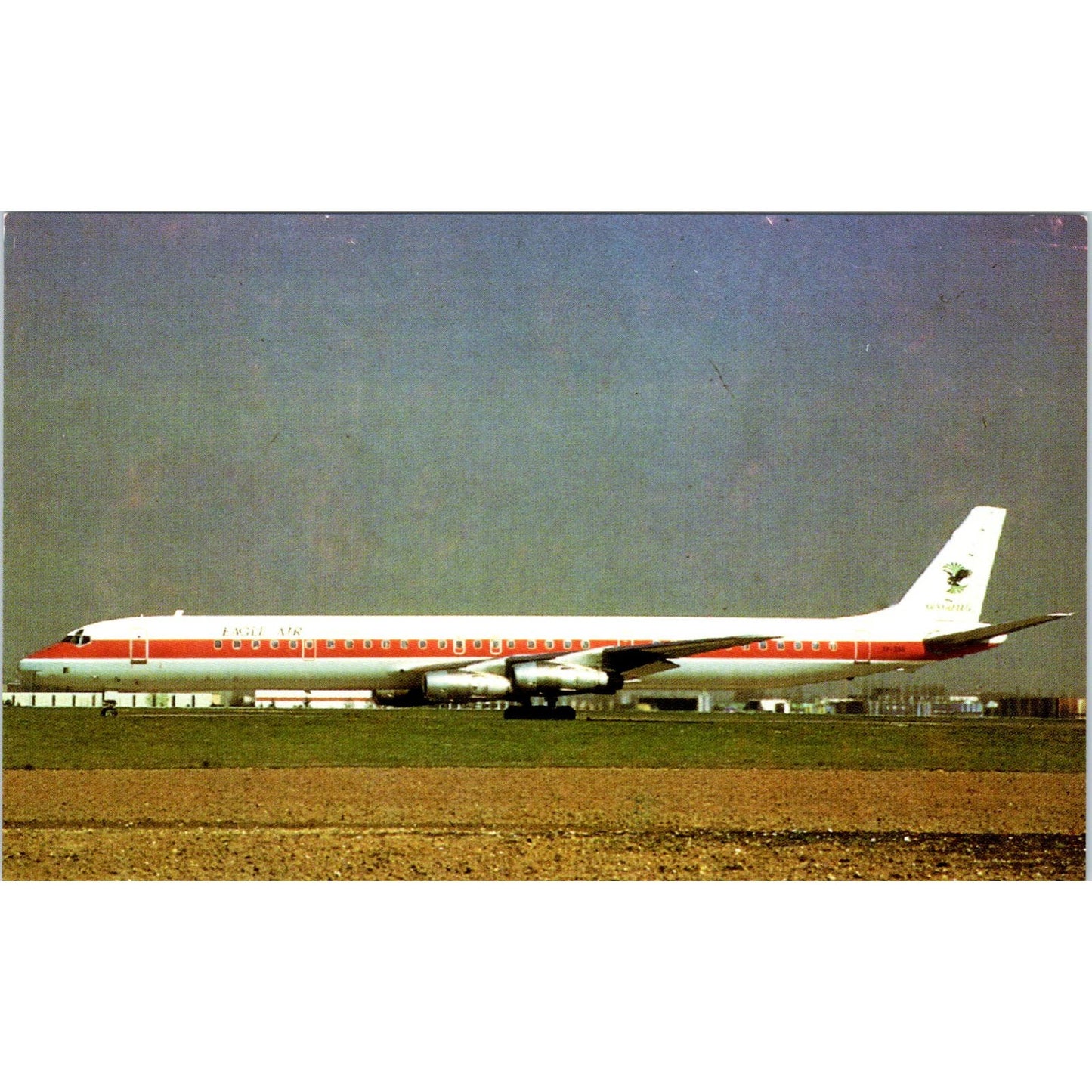 Eagle Air DC-8-63 Vintage Postcard PC3