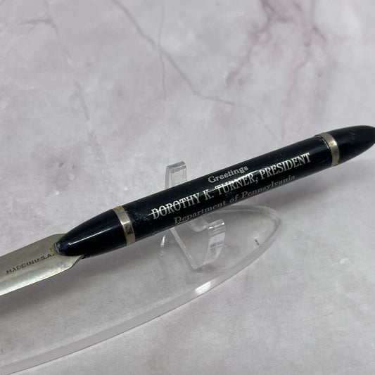 1960 Dorothy K Turner President PA Ladies Auxiliary VFW Letter Opener TC5-PP4