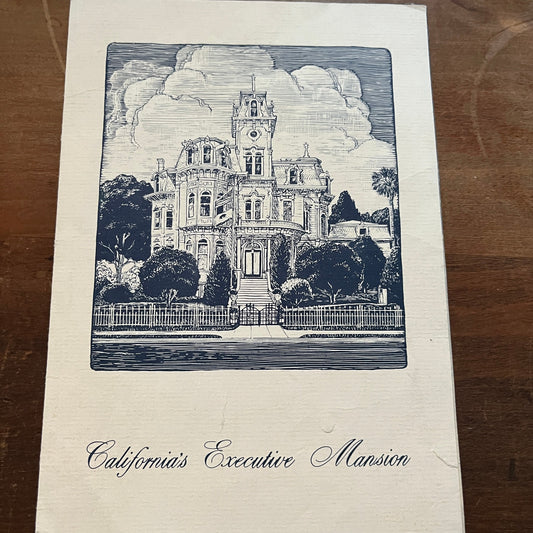 1961 California Executive Mansion Governor Edmund G Brown Christmas Card TH2-TB6