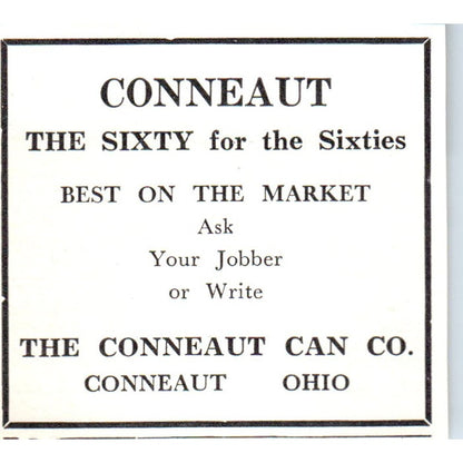 Conneaut Can Co Bee Supplies Conneaut OH 1961 Magazine Ad AK6-S12