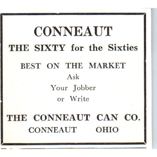 Conneaut Can Co Bee Supplies Conneaut OH 1961 Magazine Ad AK6-S12