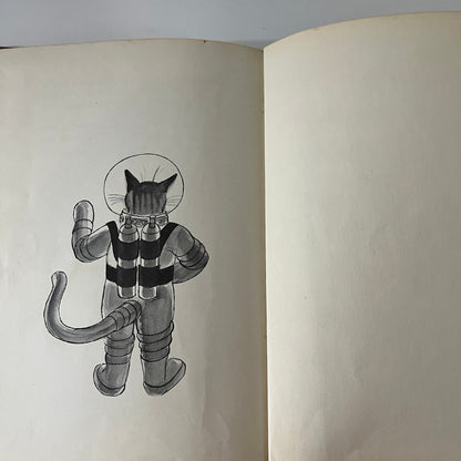 Vintage 1955 SPACE CAT Visits Venus by Ruthven Todd Hardcover Paul Galdone TK3