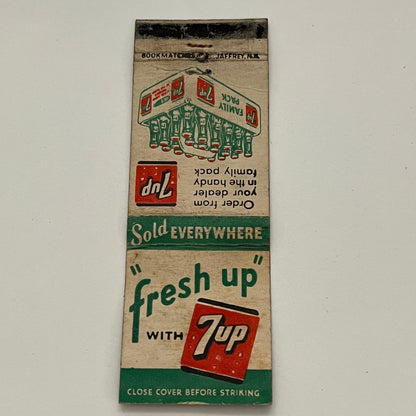 7Up Fresh Up Soda Pop Sold Everywhere Vintage Matchbook MB59-1