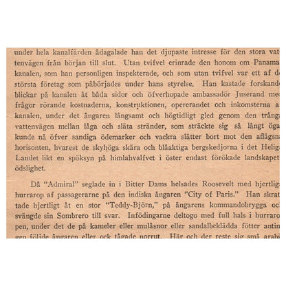 How the natives prepared for a reception of Roosevelt 1909 Swedish Print AF5-13