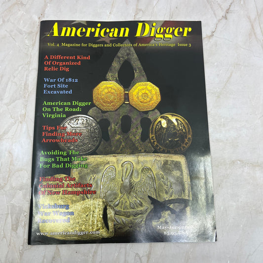 2008 May/June - American Digger Magazine - Treasure Hunting Gems Rocks M18