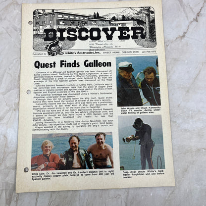 1975 Jan/Feb White's Electronics Discover Newsletter Metal Detector Treasure M19