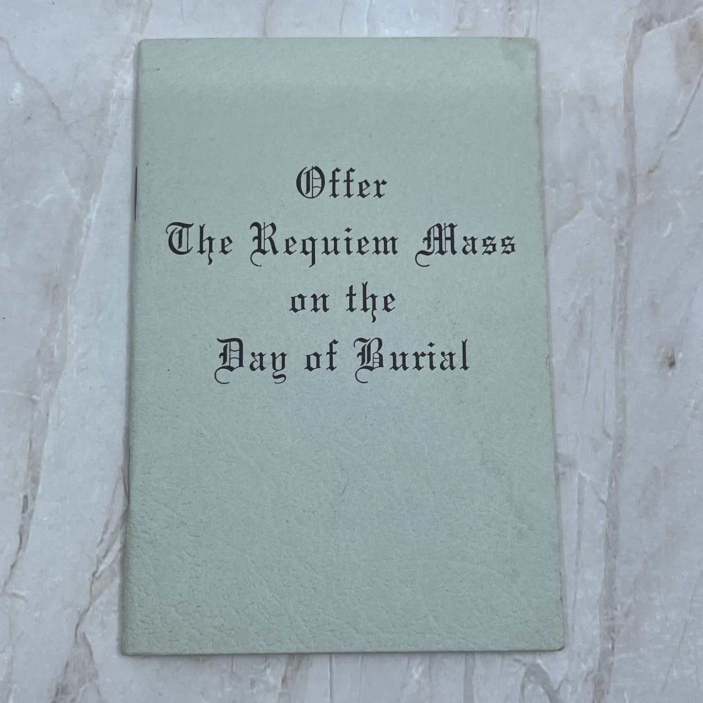 1968 Requiem Mass Booklet Joseph A. Fagan Ft. Wayne Indiana TG8-VW