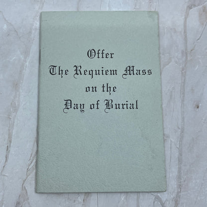 1968 Requiem Mass Booklet Joseph A. Fagan Ft. Wayne Indiana TG8-VW