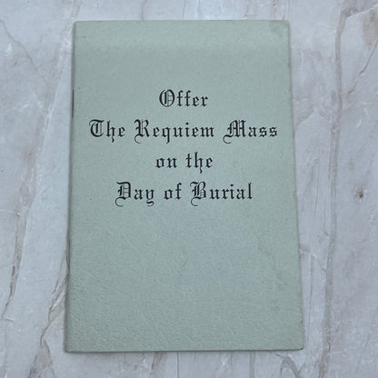 1968 Requiem Mass Booklet Joseph A. Fagan Ft. Wayne Indiana P9-1