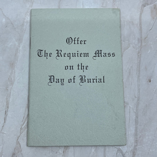 1968 Requiem Mass Booklet Joseph A. Fagan Ft. Wayne Indiana P9-1