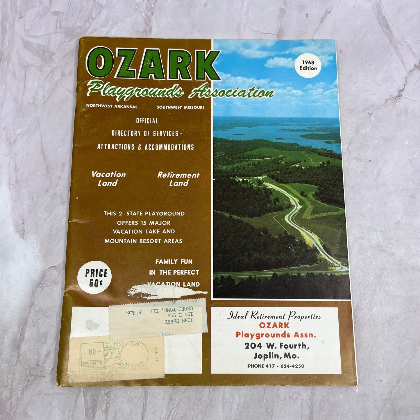 1968 Ozark Playgrounds Association Arkansas Missouri Travel Guide Booklet TJ5-E1