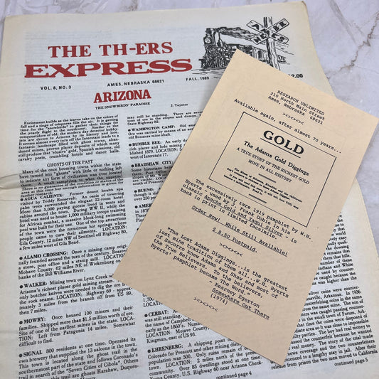 1989 Vol 8 No 3 TH-ers Express Treasure Hunting Newspaper Fremont NE M20