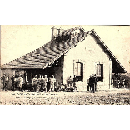 c1920 WWI CAMP du VALDAHON - The Kitchens Antique Postcard PE7