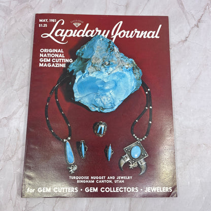 Turquoise Nugget & Jewelry Bingham Canyon UT - Lapidary Journal - May 1981 M25