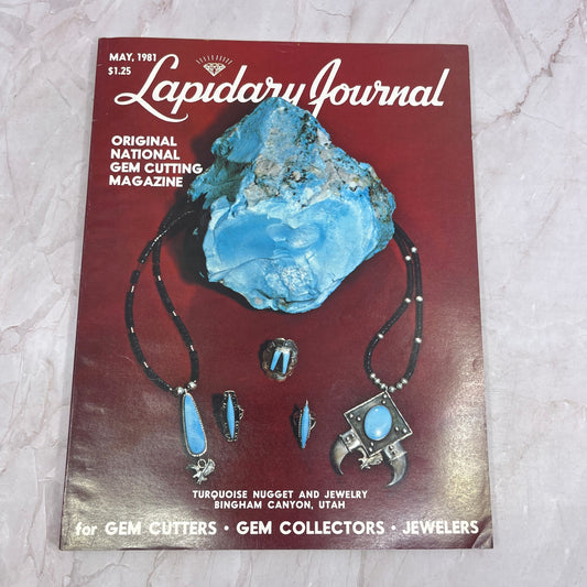 Turquoise Nugget & Jewelry Bingham Canyon UT - Lapidary Journal - May 1981 M25