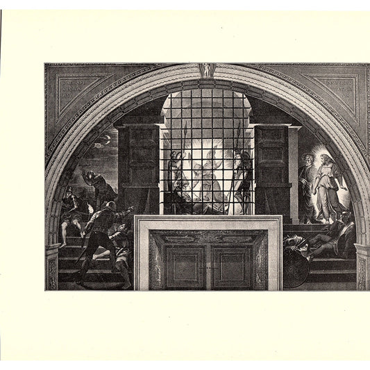Peter Delivered From Prison - Raphael - 1898 Litho Art Print D19