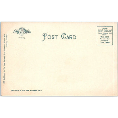 c1905 Canoeing on the Charles River MA Antique Unused Postcard PC7