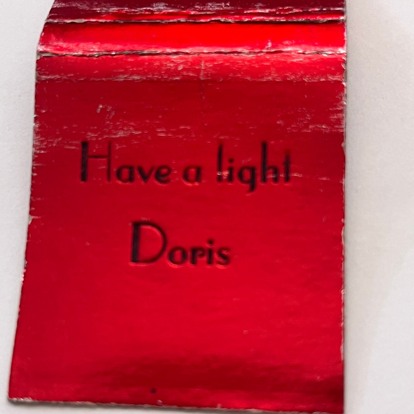 Have a Light - Doris - Monogrammed Vintage Matchbook Cover MM3-3